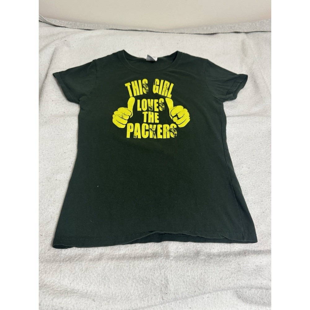 Green Bay Packers Gildan Ultra Green Tshirt This Girl Loves The Packers Size Sm